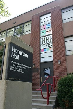 Hamilton Hall's east entrance/exit