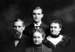 Joseph Budd with his wife Sarah and children Etta & Allen