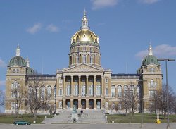 The capitol in Des Moines
