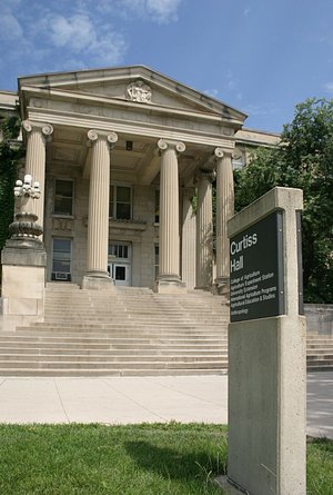 Curtiss Hall sign