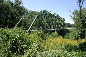 The current bridge from the east