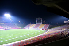 Seats, field and score board