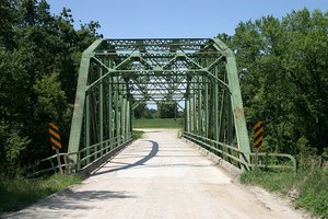 Through the current bridge from the south-east